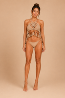 Tassel bohemian bikini top